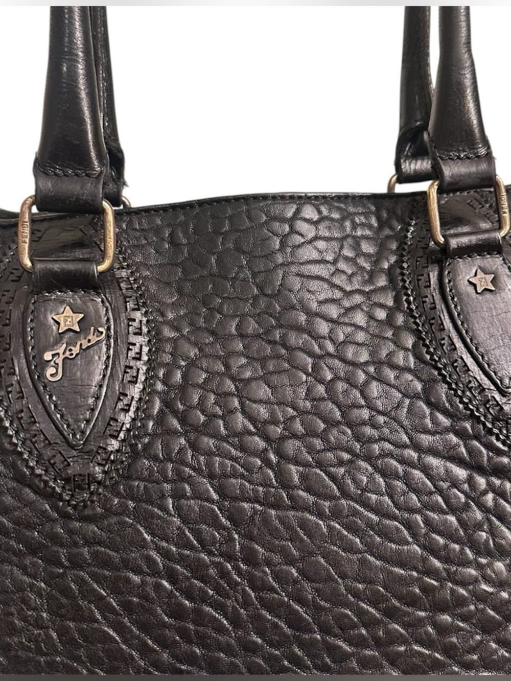 Fendi Du Jour Pebbled Leather Shoulder Bag - Picture 4 of 15